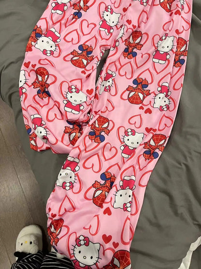 SpiderMan X Hello Kitty pants