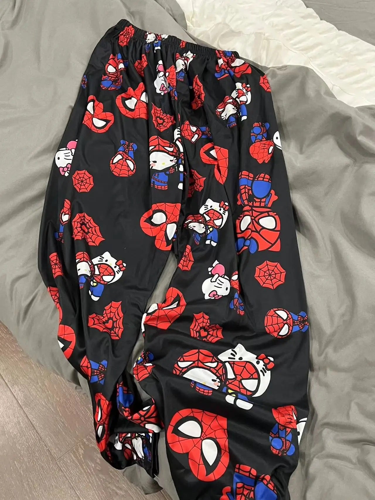 SpiderMan X Hello Kitty pants