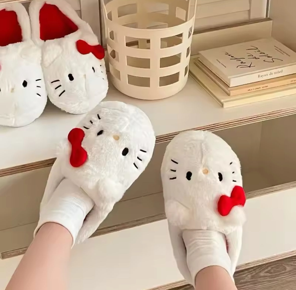 Hello Kitty Plushie Slippers