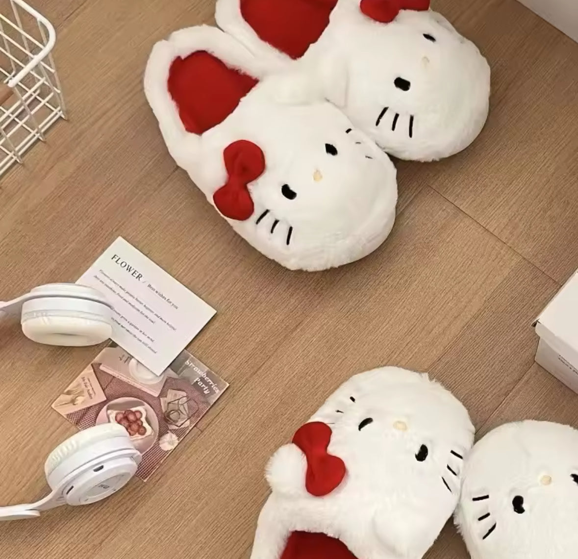 Hello Kitty Plushie Slippers