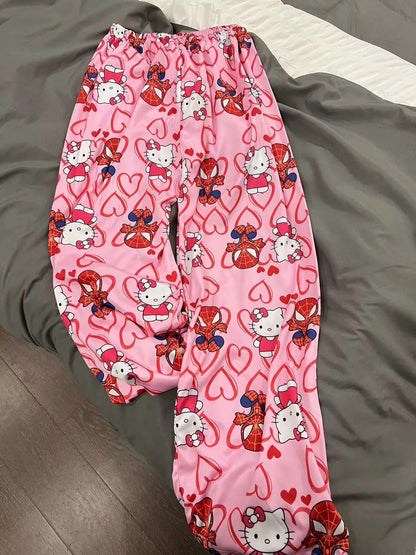 SpiderMan X Hello Kitty pants