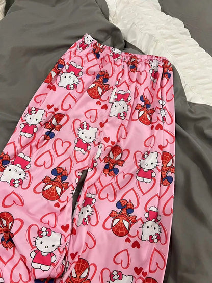 SpiderMan X Hello Kitty pants