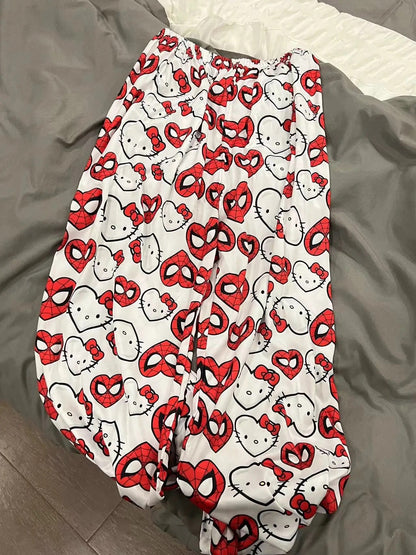 SpiderMan X Hello Kitty pants