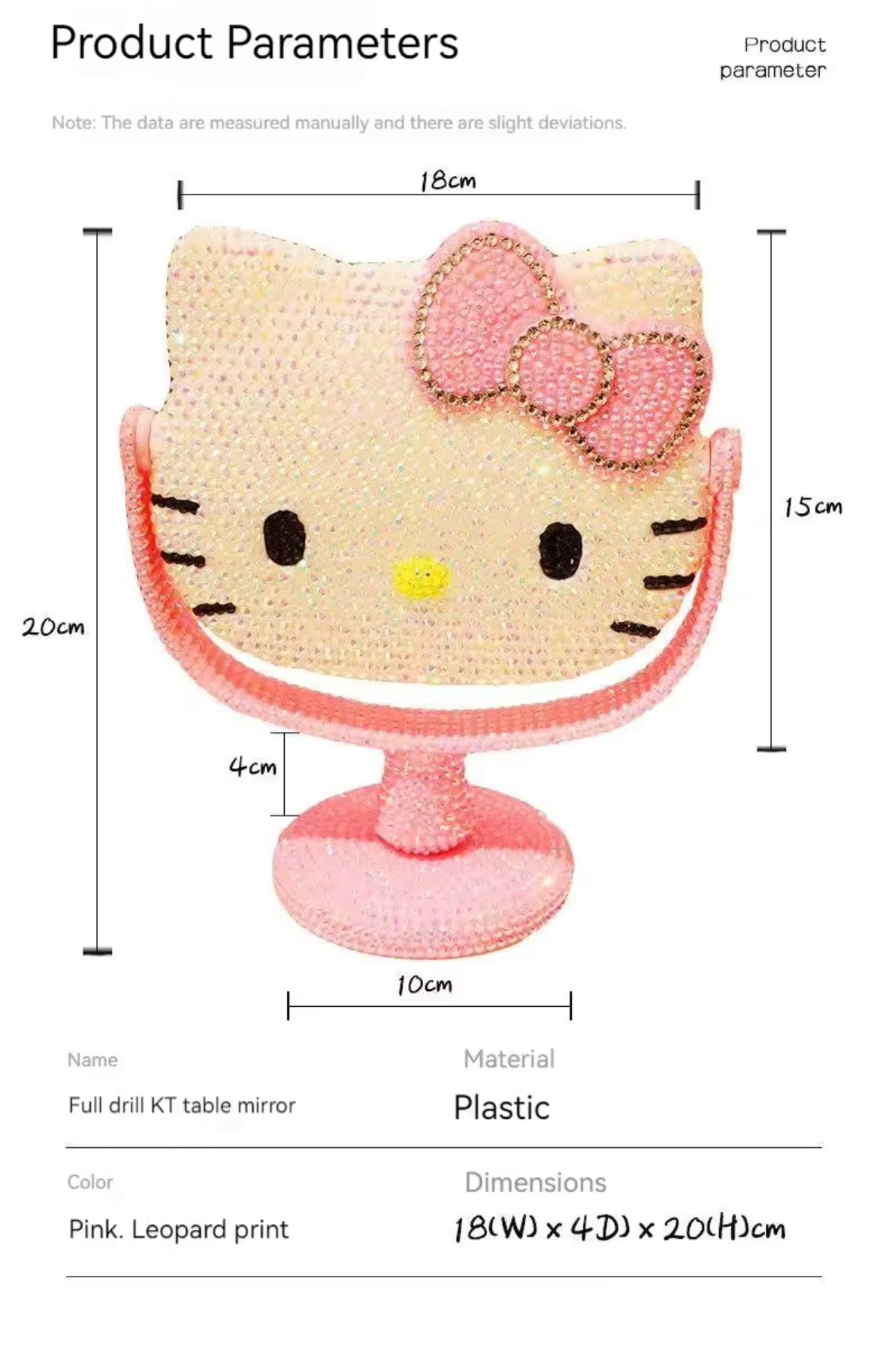 Diamond Impregnated DIY Hello Kitty Mirror