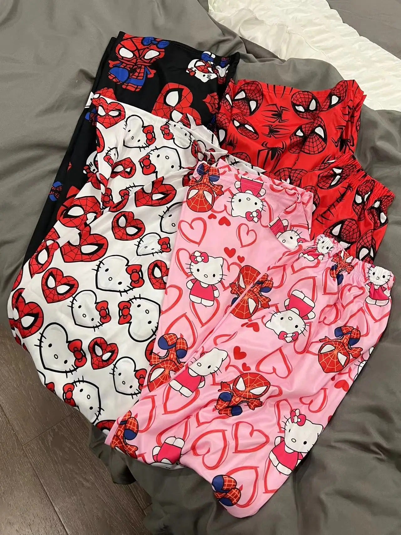 SpiderMan X Hello Kitty pants